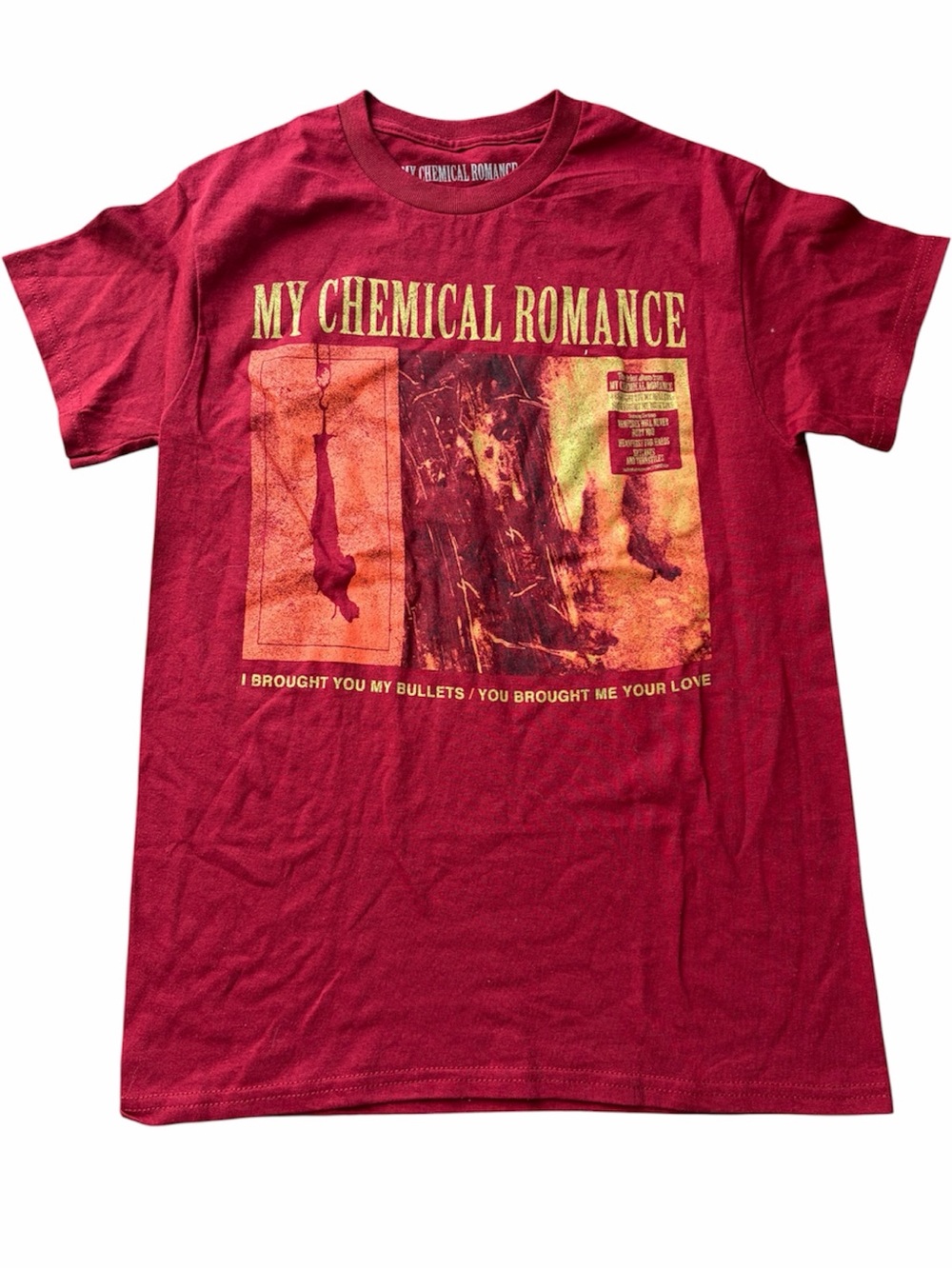 My Chemical Romance I Brought You My Bullets Red Graphic Band T-Shirt Emo Y2K
